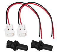 Briny River 2 Set 2-Pin Front Headlight Side Marker Lamp Socket with Connector 6189-0031 Compatible with Toyota MDX ES IS NX