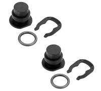 Briny River 2 Sets Car Water Flange Blanking Plug Seal 357121140 06B121099 Compatible with Audi 80 1975-1992 90 1984-1991