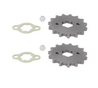 Briny River 2 Sets Motorcycle Front Sprocket 420-15T Kit Compatible with 50cc 70cc 90cc 110cc 125cc Dirt Pit Bike