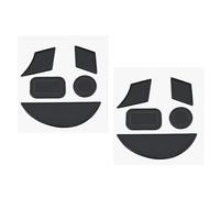 Briny River 2 Sets Skateboard Game Mouse Feet Smooth Sliding Pad Thickness 0.6mm PTFE Compatible with Razer Naga 2014