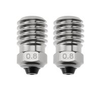 Briny River 2 x 0.8 mm Bimetallic Nozzles in Hardened Steel for 3D Printer Compatible with Bambu Lab X1 P1P P1S Carbon P1S