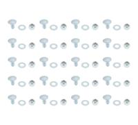 Briny River 20 Set 5/16-18 * 5/8" Snow Blower Carriage Bolts Nuts 784-5581A Compatible with MTD Shave Plate Scraper Bar