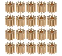 Briny River 20pcs 10T Mini Brass Spindle Gear Module 0.5 for 2mm Shaft Motor 102A