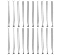 Briny River 20pcs 3x3mm Diamond Ball Burrs Set #150 Diamond Ball Sphere Head Drill Bits 45mm Length for Jewelry Glass Ceramic Grinding