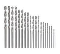 Briny River 20Pcs 4241 High Speed ??Steel Mini Twist Drill Bit Set 0.8-3mm Suitable for Pin Vise Hand Drill Miniature Models Resin Soft Metal