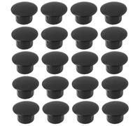 Briny River 20pcs 8mm Rear Frame Plugs Black 8mm Hole Plastic Plugs Compatible with Lambretta LI SX TV GP DL Compatible with Vespa