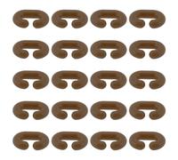 Briny River 20Pcs C-Clips Carp 6lb Fishing Clip for Making Explosive Hook Sub-Line Connection 9x1.8mm