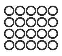 Briny River 20Pcs Flat Rubber Washers 25mm x 35mm x 3mm Anti-Slip Flat Gaskets for Barbell Dumbbell Fitness Equipment Maintenance and Plumbing Applications
