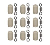 Briny River 20Pcs Medium Size Swivel Stop Anti Entanglement Beads Suitable for Maximum 0.3mm Line