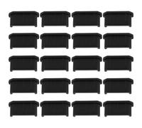Briny River 20pcs Mini HDMI Anti Dust Cap Silicone HDMI Female Port Plug Cover for TV Computer Black