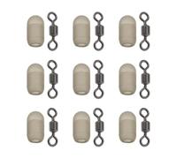 Briny River 20Pcs Small Size Swivel Stop Anti Entanglement Beads Suitable for Maximum 0.22mm Line