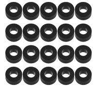 Briny River 20pcs Track Car Silicone Rear Tires Compatible with AURORA AFX H.O. SCALE SLOT CAR AFX Black 12mmx6mm