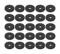 Briny River 25pcs Rubber Flat Washers 1/4" ID x 1" OD x 1/8" Thickness EPDM Rubber Washers for Automotive Construction Electronics Marine Plumbing