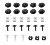 Briny River 28 PCs Engine Undertray Shield Fixing Kit Compatible with Audi A1 Compatible with Seat Ibiza Cordoba