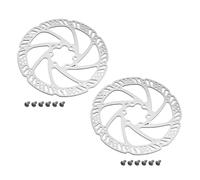 Briny River 2pcs 160mm 6 Holes Brake Disc TR160?24 with Screws for MTB Road Bikes