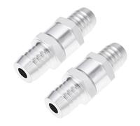 Briny River 2Pcs 16mm Non-Return One Way Check Valve Aluminium Alloy Fuel Valve for Fuel Petrol Oil Petrol Water