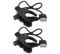Briny River 2pcs 2 Pin 4mm Smart Watch USB Charger Clip for Smart Watch Wristbands Chargers and Power Adapters