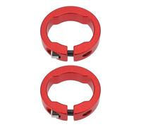 Briny River 2pcs 22mm Bike Grips Clamping Rings Aluminum Alloy for Bicycle Handlebar Red