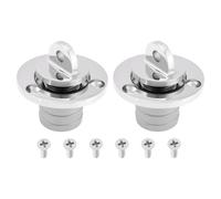 Briny River 2pcs 25mm 1 Inch Round 316 Stainless Steel Marine Drain Plug Boat Bilge Plug Tapered Thread
