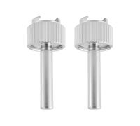 Briny River 2pcs 4mm Diameter Dial Test Indicator Stems with Knurled Clamp Ring