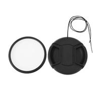 Briny River 2Pcs 58mm Filter Lens Cap Cover UV Filter Adapter Ring Compatible with Panasonic Lumix S 26mm