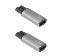 Briny River 2pcs 5V Type-C Shaver Charger Converter Compatible with Philips One Blade QP2 Series (Gray)