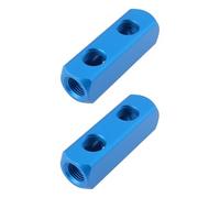 Briny River 2pcs Air Compessor Splitter 1/4'' BSP Female Thread Manifold Fitting for Air Compessor (2-Way)