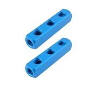 Briny River 2pcs Air Compessor Splitter 1/4'' BSP Female Thread Manifold Fitting for Air Compessor (3-Way)