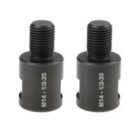 Briny River 2Pcs Angle Grinders M14 Female to 1/2-20 Male Adapter Converter Connector for Rotary Polisher Drill and Cutting Tools
