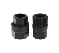 Briny River 2pcs Automotive 33T Spline Hexagon Generator Pulley Removal Tool Compatible with Toyota Compatible with OROLLA