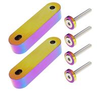 Briny River 2pcs Car Aluminum Alloy Engine Hood Vent Spacer Riser Compatible with Acura Compatible with Honda (Multicolour)