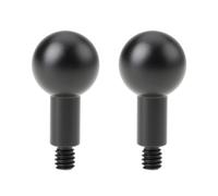 Briny River 2Pcs D20x42mm Black Ball Head Adapter Mount 1/4-20 Thread Aluminum for Camera Brackets