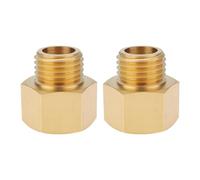 Briny River 2PCS M16 x 1.5 Female to M14 x 1.5 Male Brass Reducer Adapter for Hydraulic Pneumatic
