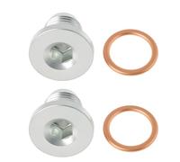 Briny River 2pcs M16x1.5mm Oil Drain Plug with Seal Ring 2120484 2120478 Compatible with Ford Fiesta Focus