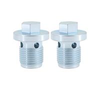 Briny River 2Pcs M18x1.5 Engine Oil Pan Sump Steel Drain Plug Bolt 55196505 55588255 652950 Compatible with Alfa Romeo Compatible with Fiat