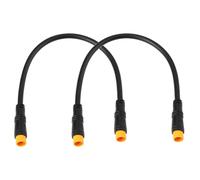 Briny River 2pcs M8 3-PIN Waterproof Connector Cable Male to Male Extension Wire for eBike Headlight