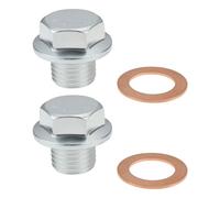 Briny River 2pcs Motorcycle Magnetic Drain Plug Screw M14 x 1.5mm Compatible with Simson M500-M700 Steel
