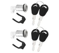 Briny River 2Pcs Motorcycle Seat Lock Key 50x19mm for Motorcycle Electric Vehicle