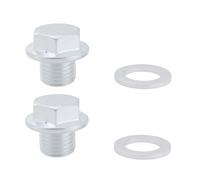 Briny River 2PCS Oil Pan Drain Bolt Plug with Washer 90009-R70-A00 94109-14000 Compatible with Acura Compatible with Honda