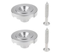 Briny River 2Pcs Slotted String Retainer Guide Compatible with Fender Precision Jazz Style Bass Guitars, Silver