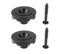 Briny River 2Pcs Slotted String Retainer Guide Compatible with Fender Precision Jazz Style Bass Guitars, Black
