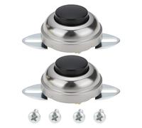 Briny River 2PCS Waterproof Push Button Switch 12V 24V for Car Boat Track Golf Cart Air Train Horns