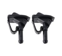 Briny River 2Pcs Windshield Washer Nozzle Wiper Spray Replacement Part 55156728AB Compatible with Jeep Wrangler JK 2002-2012 TJ 2002-2006 Black