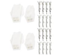 Briny River 2Set 4Pin Molex Female Male Connectors 39-01-2045 Compatible with Molex Mini-Fit Jr. Series Connectors