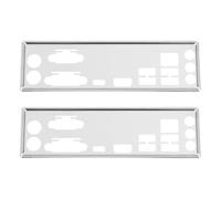 Briny River 2x I/O PC Backplane Shield Compatible with ASUS PRIME B250M-A Silver