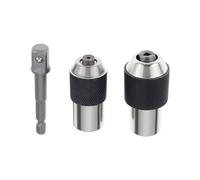 Briny River 3pcs 3/8 Inch Adjustable Tap Holder Socket Adapter #6-1/4" and 1/4"-1/2" for Thread Taps