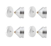 Briny River 4 Set Speaker Aluminum Alloy Isolation Feet Spikes 23x20mm Anti-Vibration Cone Pads for Turntable CD Player