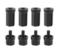 Briny River 4 Sets Pool Cue Joint Protector Pool Cue Protective Cover Plastic Connector Protection Sleeve for 5/16 x 18 Size Pool Cue 13mm