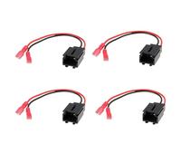 Briny River 4pcs 2-Pin Speaker Adapter Plug Harness Compatible with Peugeot Partner, Expert, Traveller, RCZ, Rifter