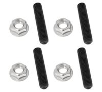 Briny River 4Pcs M8x1.25 Exhaust Manifold Stud Nuts 40mm Screws Compatible with Honda